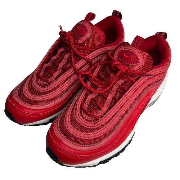 Nike Air Max 97 University Red Lace Up Running Shoe Womens Size 7.5 CQ9896-600 - Picture 1 of 15